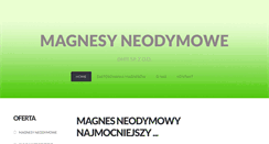 Desktop Screenshot of magnesy-neodymowe.pl