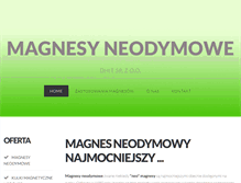 Tablet Screenshot of magnesy-neodymowe.pl